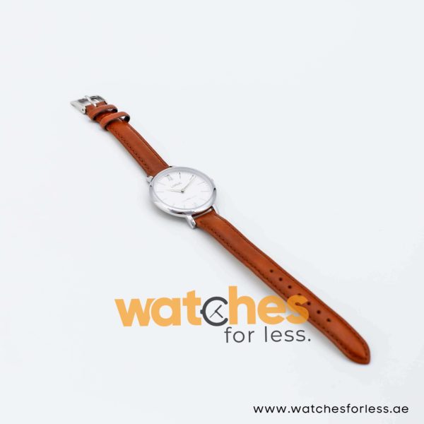 Lorus by Seiko Women’s Quartz Brown Leather Strap White Dial 32mm Watch RG263LX9