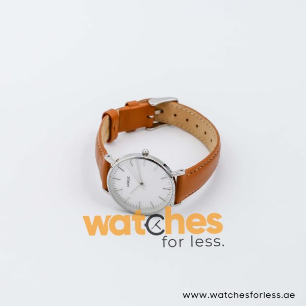 Lorus by Seiko Women’s Quartz Brown Leather Strap White Dial 32mm Watch RH885BX9 UAE DUBAI AJMAN SHARJAH ABU DHABI RAS AL KHAIMA UMM UL QUWAIN ALAIN FUJAIRAH