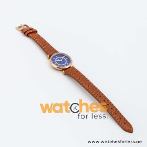 Lorus by Seiko Women’s Quartz Brown Leather Strap Blue Dial 28mm Watch RRW14FX9