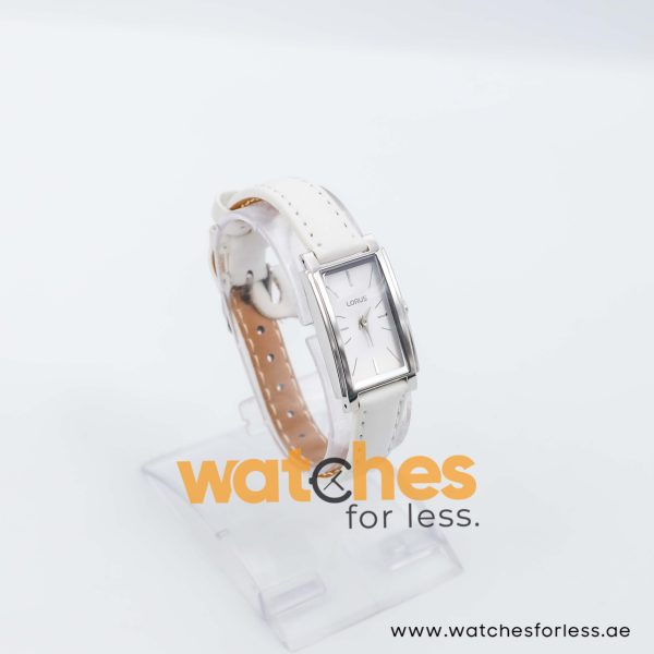 Lorus by Seiko Women’s Quartz White Leather Strap Silver Sunray Dial 20mm Watch RRW05EX9 UAE DUBAI AJMAN SHARJAH ABU DHABI RAS AL KHAIMA UMM UL QUWAIN ALAIN FUJAIRAH