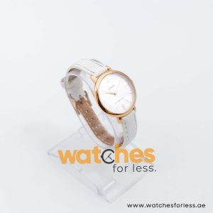 Lorus by Seiko Women’s Quartz White Leather Strap Silver Dial 32mm Watch RG264LX7