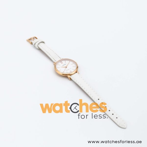Lorus by Seiko Women’s Quartz White Leather Strap Silver Dial 32mm Watch RG264LX7