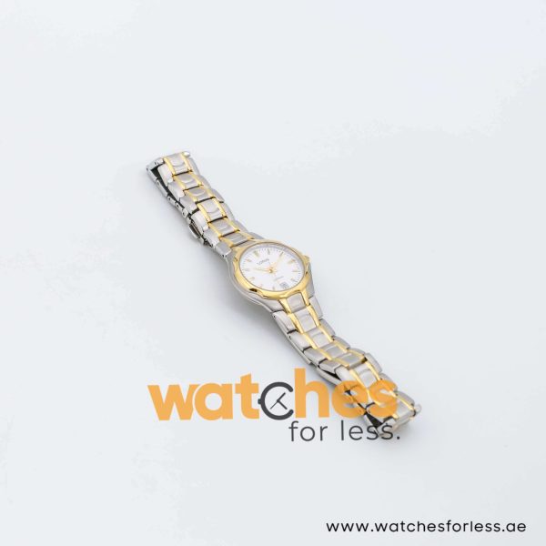 Lorus by Seiko Women’s Quartz Two-Tone Stainless Steel White Dial 25mm Watch VX82X468