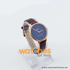 Lorus by Seiko Women’s Quartz Dark Brown Leather Strap Blue Dial 36mm Watch RG214NX9 UAE DUBAI AJMAN SHARJAH ABU DHABI RAS AL KHAIMA UMM UL QUWAIN ALAIN FUJAIRAH