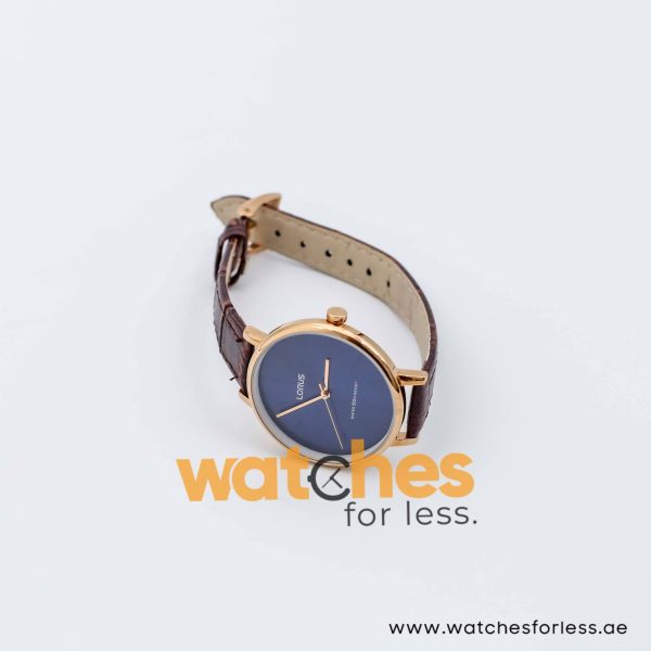 Lorus by Seiko Women’s Quartz Dark Brown Leather Strap Blue Dial 36mm Watch RG214NX9 UAE DUBAI AJMAN SHARJAH ABU DHABI RAS AL KHAIMA UMM UL QUWAIN ALAIN FUJAIRAH