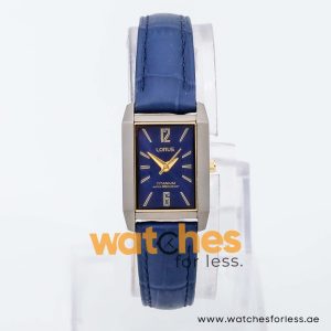 Lorus by Seiko Women’s Quartz Blue Leather Strap Blue Dial 19mm Watch RRS07NX9