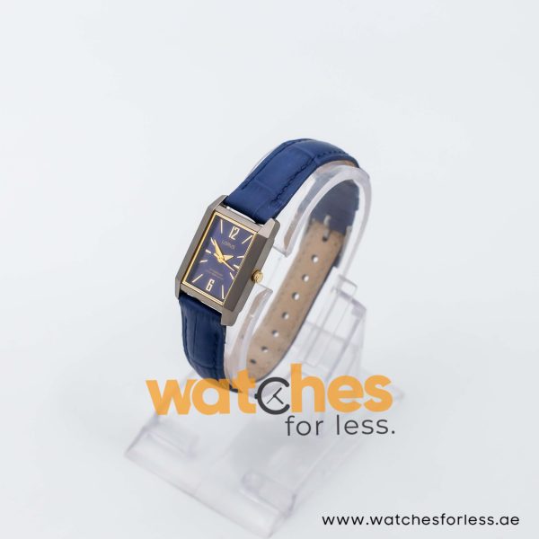 Lorus by Seiko Women’s Quartz Blue Leather Strap Blue Dial 19mm Watch RRS07NX9