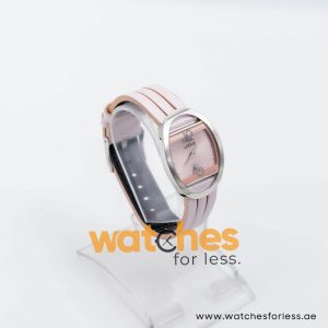 Lorus by Seiko Women’s Quartz Pink Leather Strap Pink Dial 27mm Watch RRW17CX9