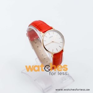 Lorus by Seiko Women’s Quartz Red Leather Strap White Dial 32mm Watch RH886BX8