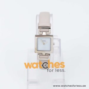 Lorus by Seiko Women’s Quartz Light Grey Leather Strap Sky-Blue Dial 22mm Watch RRW45BX9