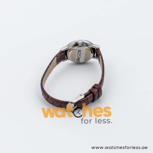 Lorus by Seiko Women’s Quartz Dark Brown Leather Strap Silver Dial 28mm Watch RG257MX9