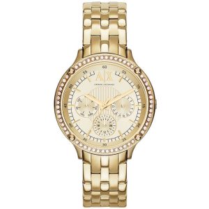 Armani Exchange Women’s Quartz Gold Stainless Steel Gold Dial 40mm Watch AX5408