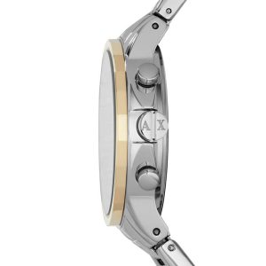 Armani Exchange Women’s Quartz Two Tone Stainless Steel Black Dial 36mm Watch AX4329