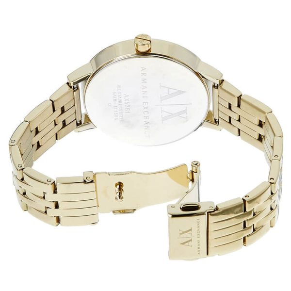 Armani Exchange Women’s Quartz Gold Stainless Steel Gold Dial 39mm Watch AX5361 UAE DUBAI AJMAN SHARJAH ABU DHABI RAS AL KHAIMA UMM UL QUWAIN ALAIN FUJAIRAH