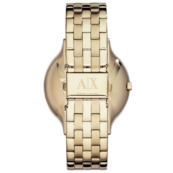 Armani Exchange Women’s Quartz Gold Stainless Steel Gold Dial 40mm Watch AX5408