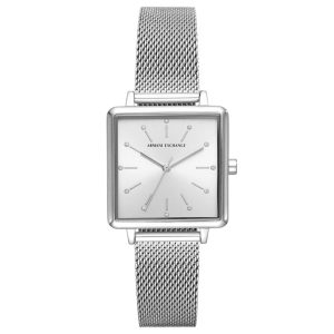 Armani Exchange Women’s Quartz Silver Stainless Steel Silver Dial 30mm Watch AX5800