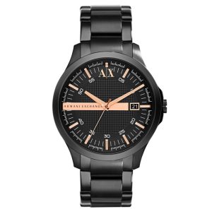 Armani Exchange Men’s Quartz Black Stainless Steel Black Dial 46mm Watch AX2150