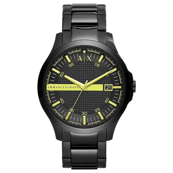 Armani Exchange Men’s Quartz Black Stainless Steel Black Dial 46mm Watch AX2407