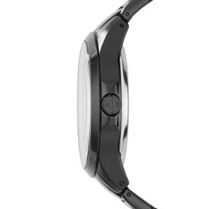 Armani Exchange Men’s Quartz Black Stainless Steel Black Skeleton Dial 46mm Watch AX2192