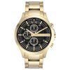 Armani Exchange Men’s Quartz Gold Stainless Steel Black Dial 46mm Watch AX2137