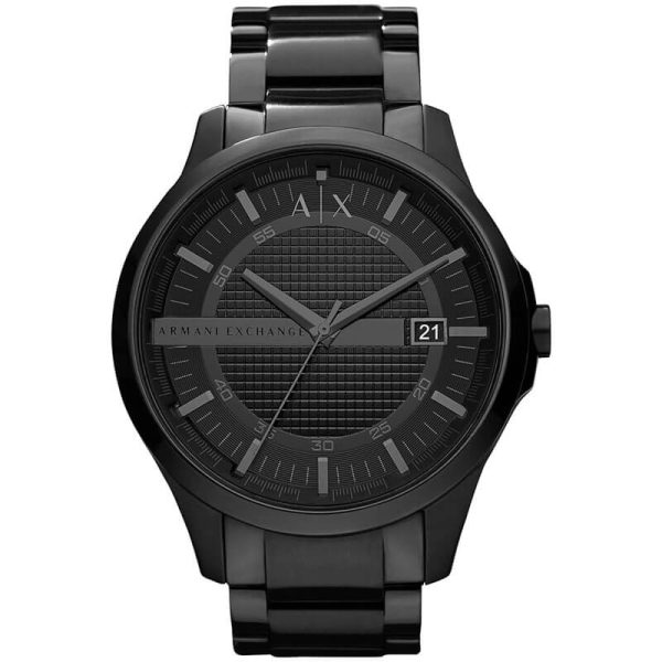 Armani Exchange Men’s Quartz Black Stainless Steel Black Dial 46mm Watch AX2104