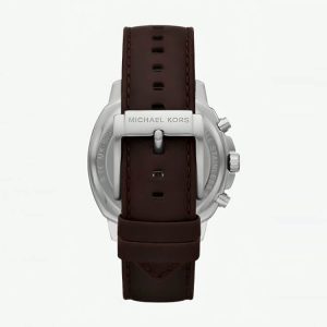 Michael Kors Men’s Quartz Brown Leather Strap Blue Dial 42mm Watch MK8996