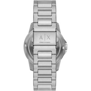 Armani Exchange Men’s Quartz Silver Stainless Steel Grey Dial 44mm Watch AX1736