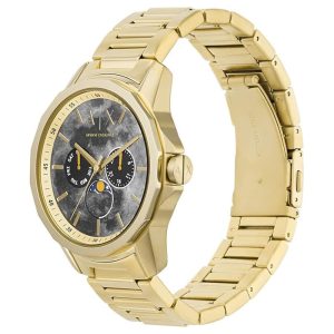 Armani Exchange Men’s Quartz Gold Stainless Steel Grey Dial 44mm Watch AX1737