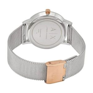 Armani Exchange Women’s Quartz Silver Stainless Steel Silver Dial 36mm Watch AX5537