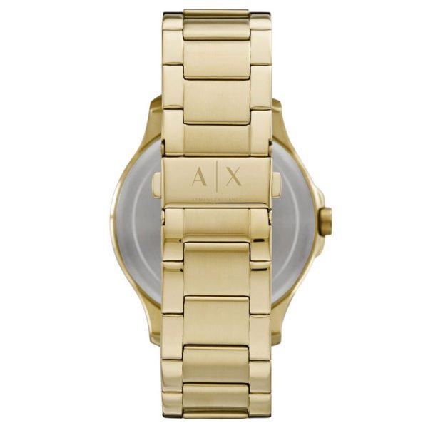 Armani Exchange Men’s Quartz Gold Stainless Steel Gold Dial 46mm Watch AX2415