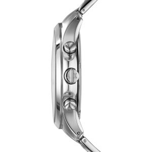 Armani Exchange Men’s Quartz Silver Stainless Steel Black Dial 46mm Watch AX2163