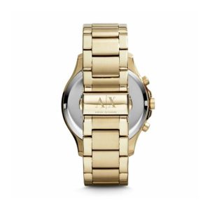Armani Exchange Men’s Quartz Gold Stainless Steel Black Dial 46mm Watch AX2137