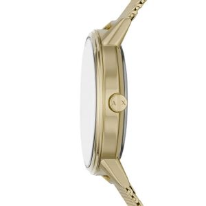 Armani Exchange Men’s Quartz Gold Stainless Steel Black Dial 42mm Watch AX2715