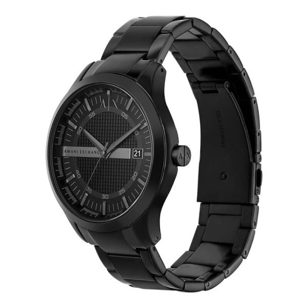 Armani Exchange Men’s Quartz Black Stainless Steel Black Dial 46mm Watch AX2104