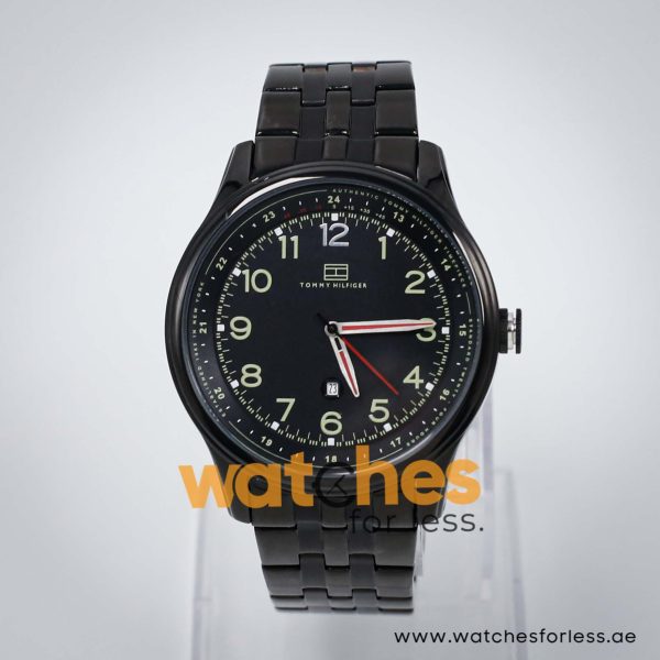 Tommy Hilfiger Men’s Quartz Black Stainless Steel Black Dial 44mm Watch 1710307/1 UAE DUBAI AJMAN SHARJAH ABU DHABI RAS AL KHAIMA UMM UL QUWAIN ALAIN FUJAIRAH