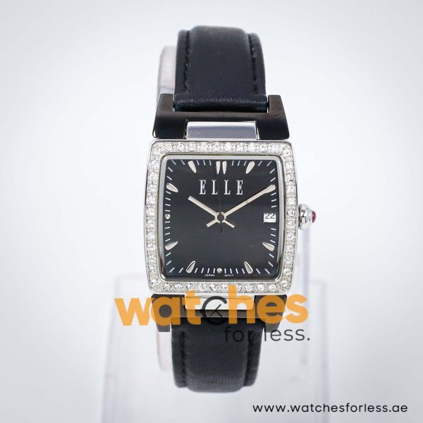 Elle Women’s Quartz Black Leather Strap Black Dial 29mm Watch EL20118S06N UAE DUBAI AJMAN SHARJAH ABU DHABI RAS AL KHAIMA UMM UL QUWAIN ALAIN FUJAIRAH