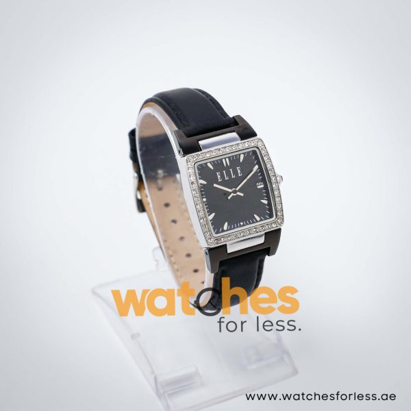 Elle Women’s Quartz Black Leather Strap Black Dial 29mm Watch EL20118S06N UAE DUBAI AJMAN SHARJAH ABU DHABI RAS AL KHAIMA UMM UL QUWAIN ALAIN FUJAIRAH