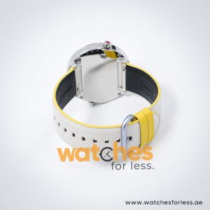 Elle Women’s Quartz Off White Leather Strap White Dial 41mm Dual Time Watch EL20073S03C
