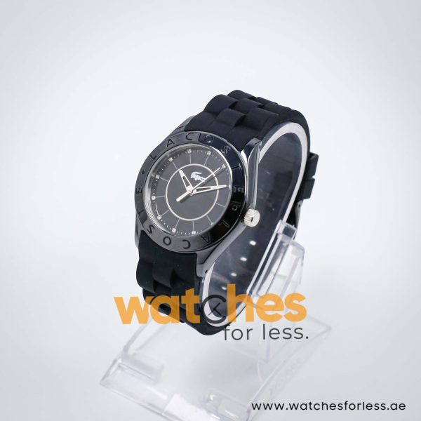 Lacoste Women’s Quartz Black Silicone Strap Black Dial 37mm Watch 2000673