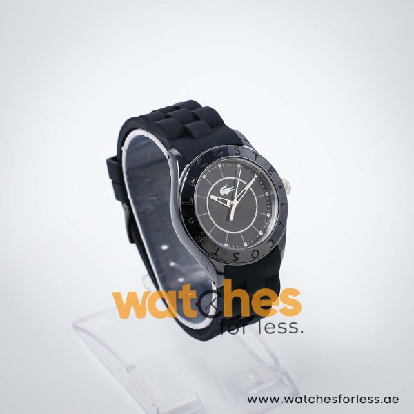 Lacoste Women’s Quartz Black Silicone Strap Black Dial 37mm Watch 2000673 UAE DUBAI AJMAN SHARJAH ABU DHABI RAS AL KHAIMA UMM UL QUWAIN ALAIN FUJAIRAH