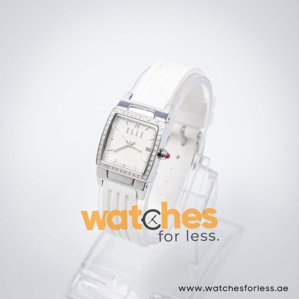 Elle Women’s Quartz White Silicone Strap Off-White Dial 23mm Watch EL20040P03N UAE DUBAI AJMAN SHARJAH ABU DHABI RAS AL KHAIMA UMM UL QUWAIN ALAIN FUJAIRAH