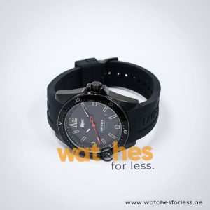 Lacoste Men’s Quartz Black Silicone Strap Black Dial 43mm Watch 2010662