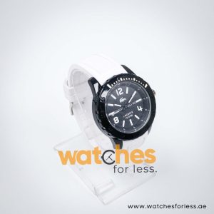 Lacoste Men’s Quartz White Silicone Strap Black Dial 46mm Watch 2010713