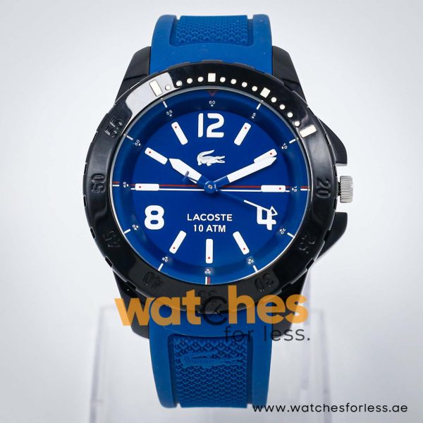 Lacoste Men’s Quartz Blue Silicone Strap Blue Dial 46mm Watch 2010716 UAE DUBAI AJMAN SHARJAH ABU DHABI RAS AL KHAIMA UMM UL QUWAIN ALAIN FUJAIRAH