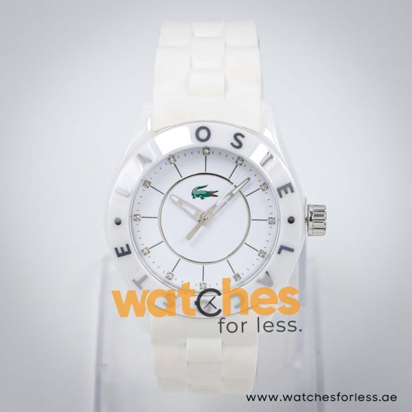 Lacoste Women’s Quartz White Silicone Strap White Dial 37mm Watch 2000672