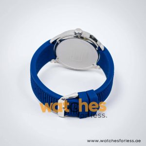 Tommy Hilfiger Men’s Quartz Blue Silicone Strap White Dial 46mm Watch 1790802
