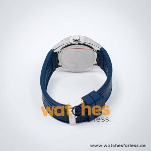 Tommy Hilfiger Men’s Quartz Blue Silicone Strap White Dial 43mm Watch 1790727