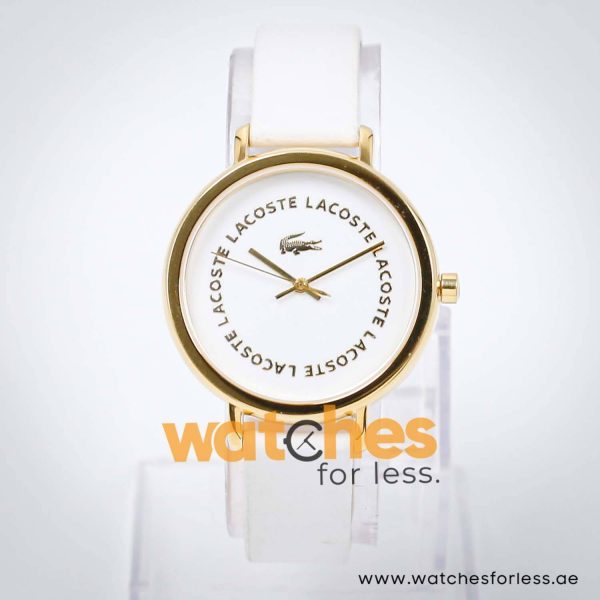 Lacoste Women’s Quartz White Leather Strap White Dial 35mm Watch 2000623