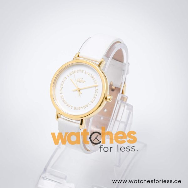 Lacoste Women’s Quartz White Leather Strap White Dial 35mm Watch 2000623