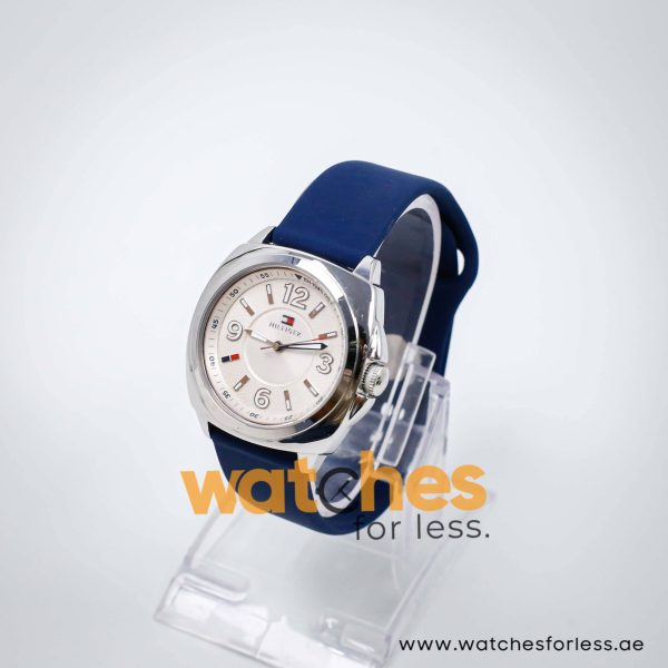 Tommy Hilfiger Women’s Quartz Blue Silicone Strap Off White Dial 38mm Watch 1781335